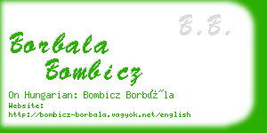 borbala bombicz business card